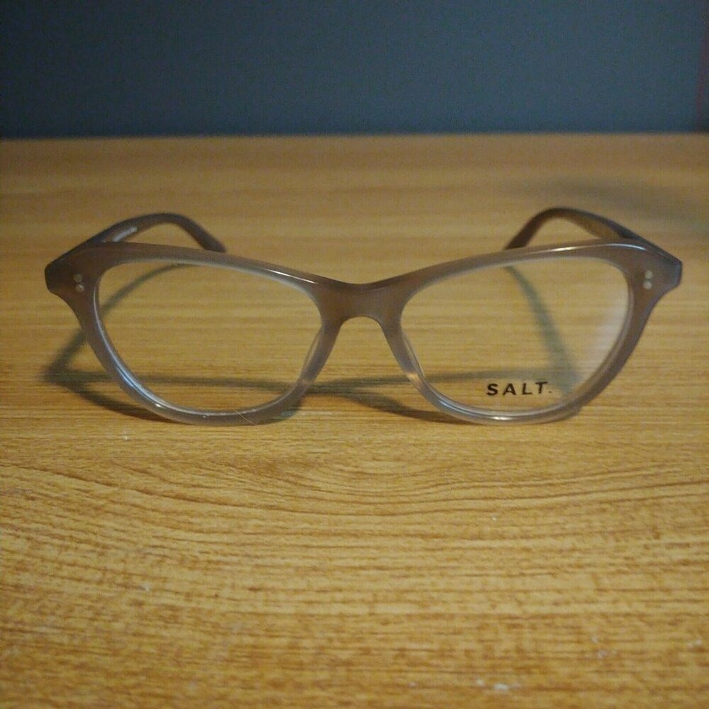 SALT Eyeglasses Optics‎ Womens Sandia Cat Eye Frames Taupe 49-16-143 Japan